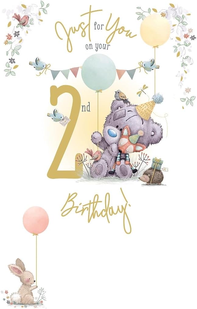Just For You On Your 2nd Birthday Card
