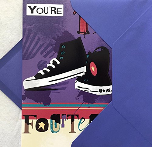 You're 14th Birthday Greeting Card Age 14 Today Boy