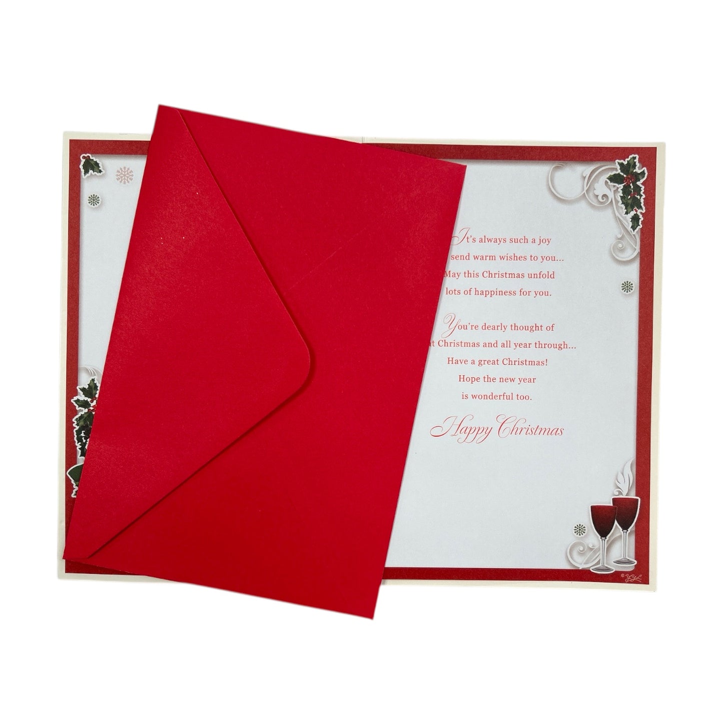 To a Special Nephew and His Wife Festive Classic Design Christmas Card