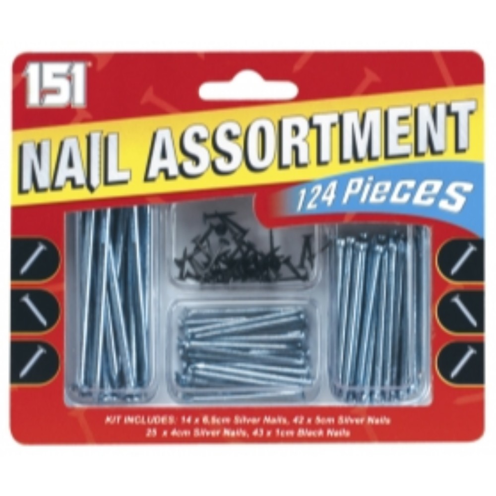 Nail Assortment 124 piece