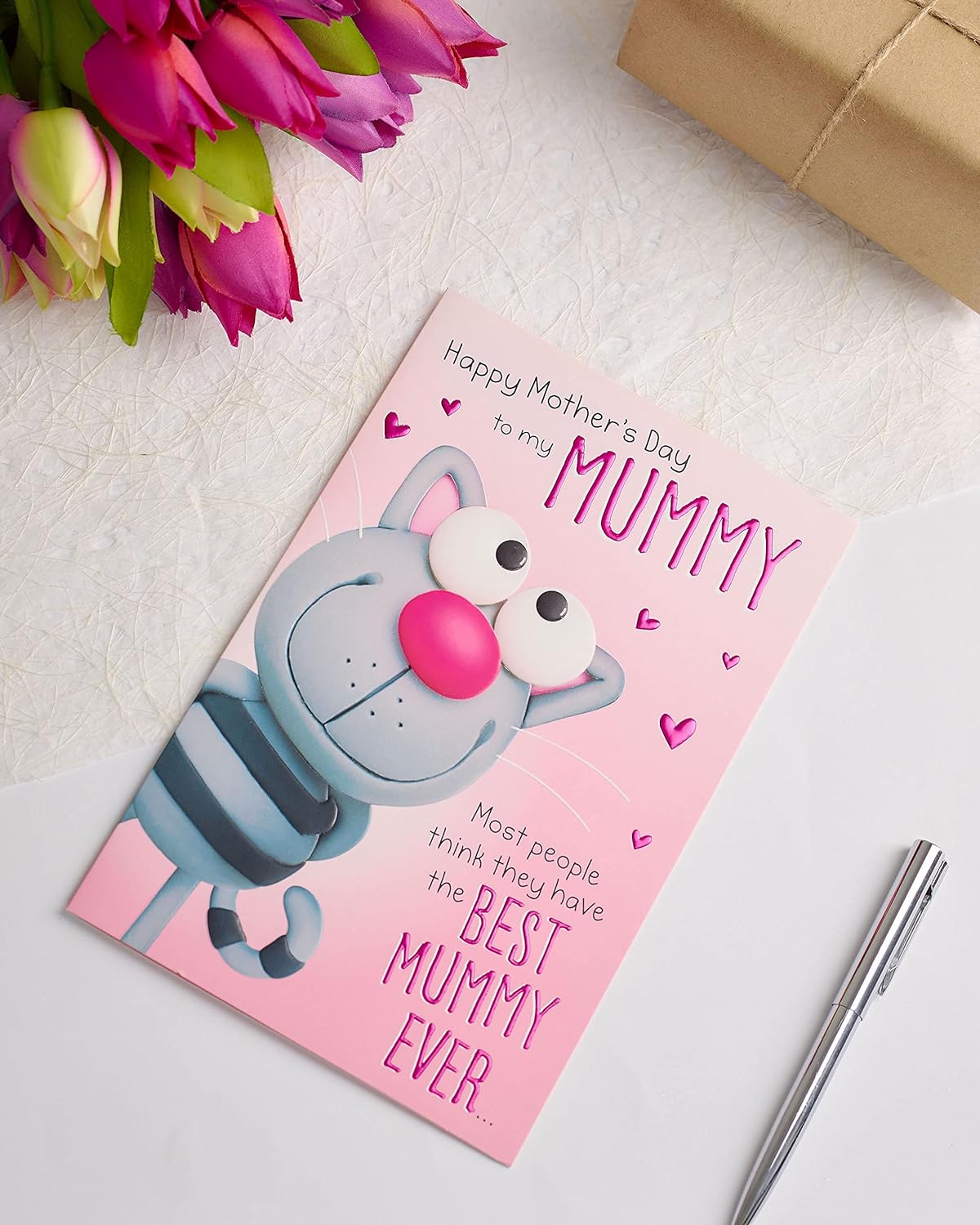 Cute Cat Best Mummy Ever Mother's Day Card