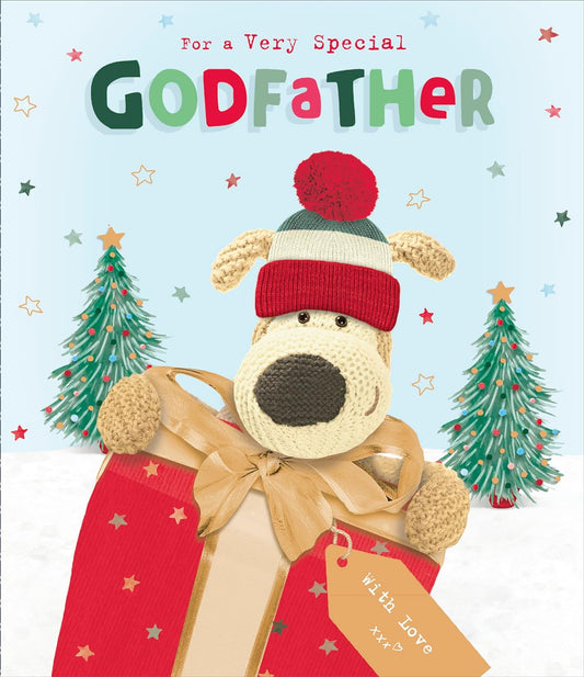 For A Very Special Godfather Christmas Card Boofle