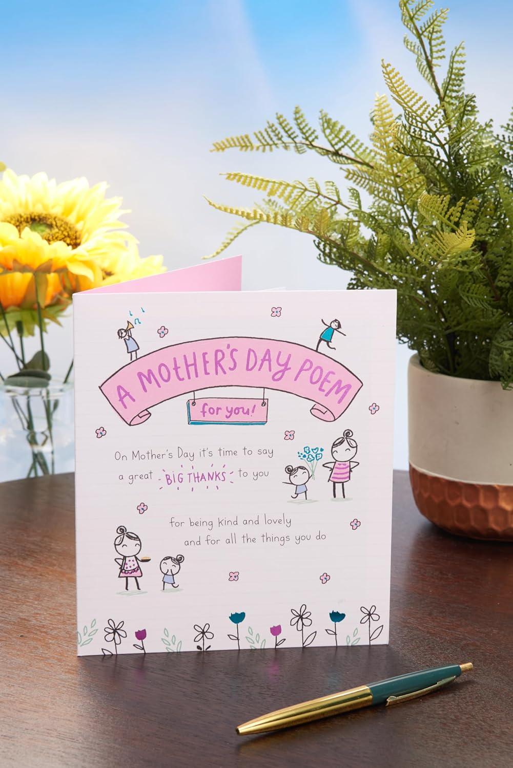 Cute Poem Design Mother's Day Card