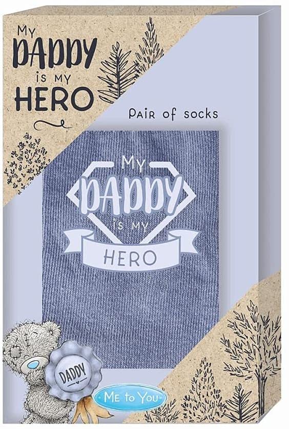 Me To You Bear Daddy My Hero Socks Christmas, Birthday, Father's Day Act Gift Present