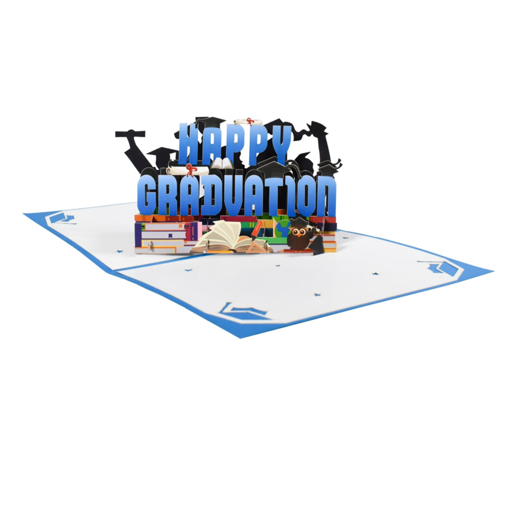 Owl of Honor 3D Pop-Up Graduation Greeting Card