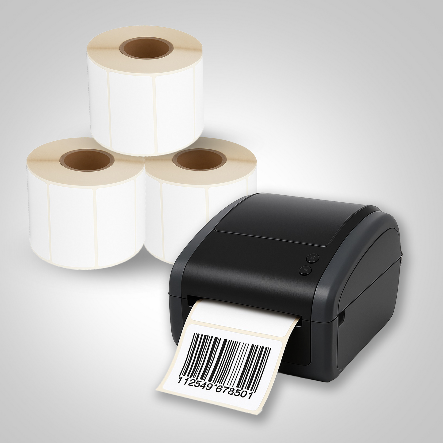 Pack of 36000 White Self Adhesive Thermal Printer Labels Roll 63.5 x 38.1mm