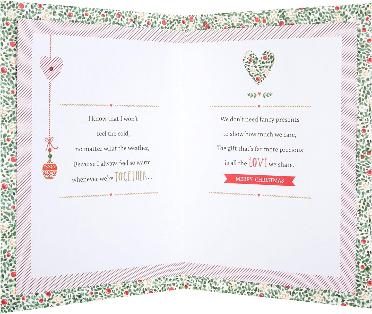 One I Love Christmas Card 'Christmas Sparkle'