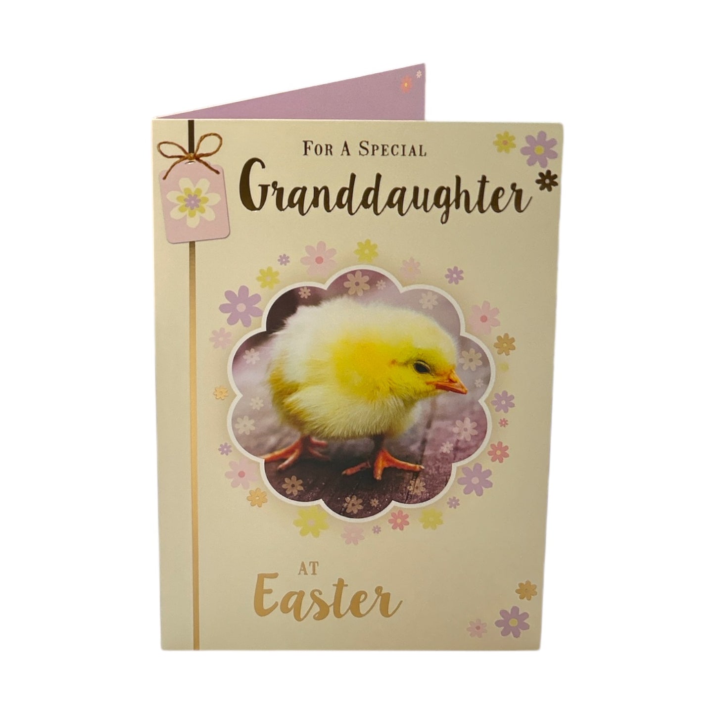 For Granddaughter Cute Chick Design Easter Card
