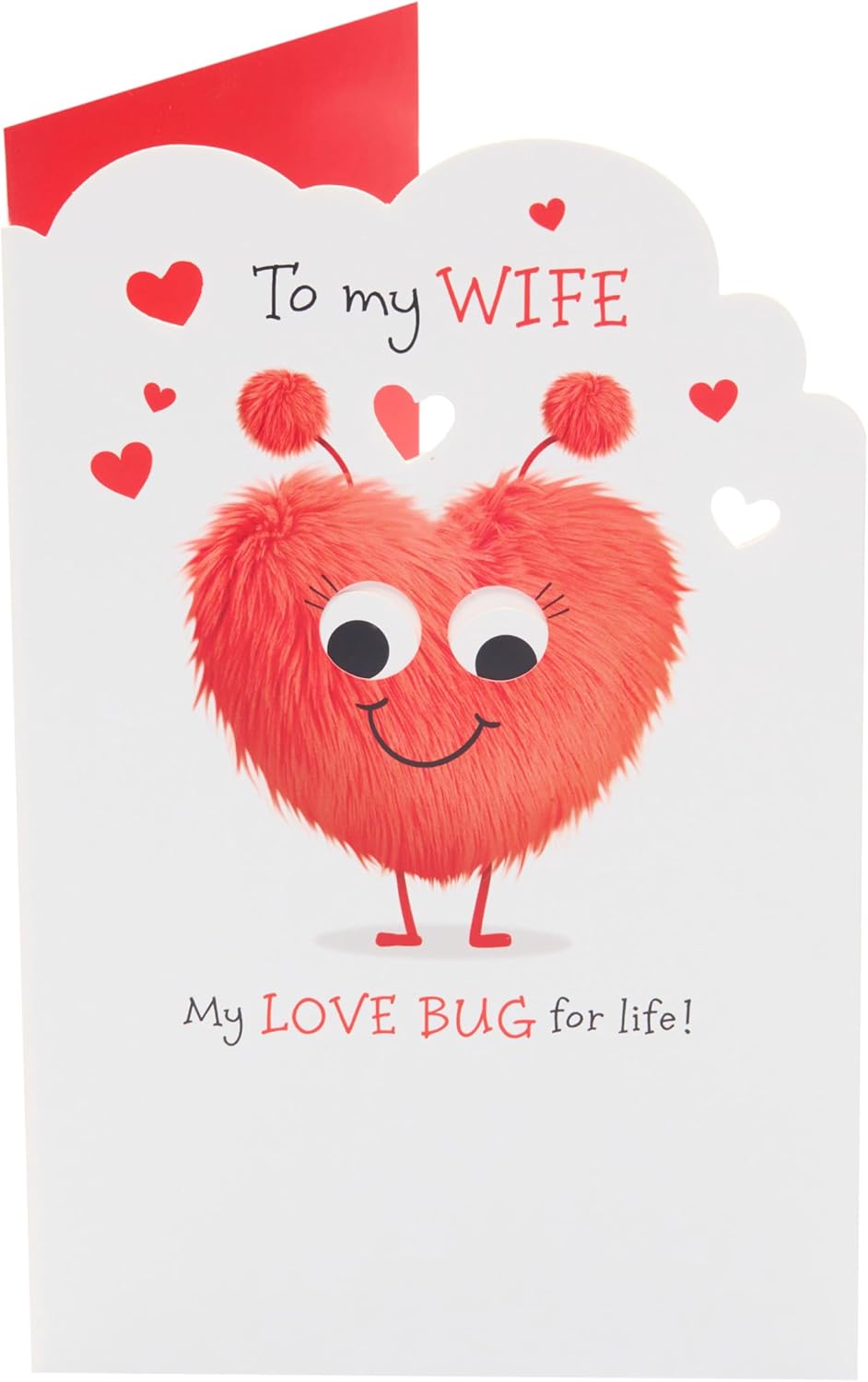 Sweet Love Bug Design Wife Valentine's Day Card