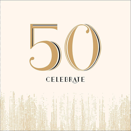 Being 50 Is A Reason To Celebrate Birthday Card Age 50 for Him Or Her