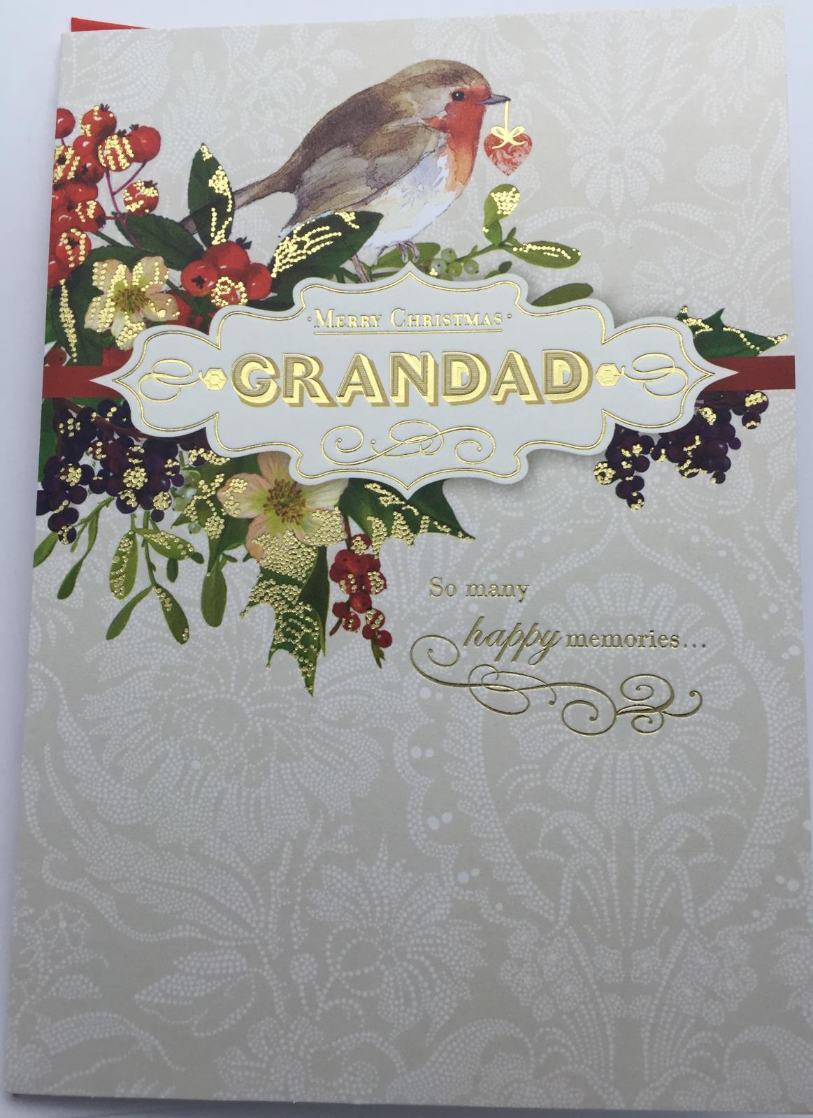 Grandad at Christmas, Christmas Greetings Card