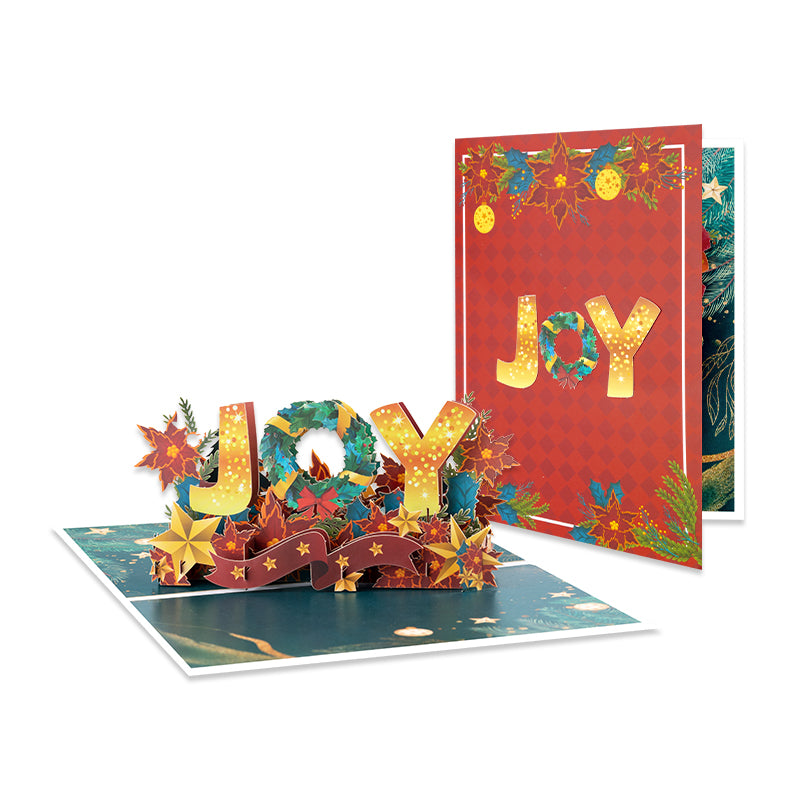 Joy in Bloom 3D Christmas Pop Up Card