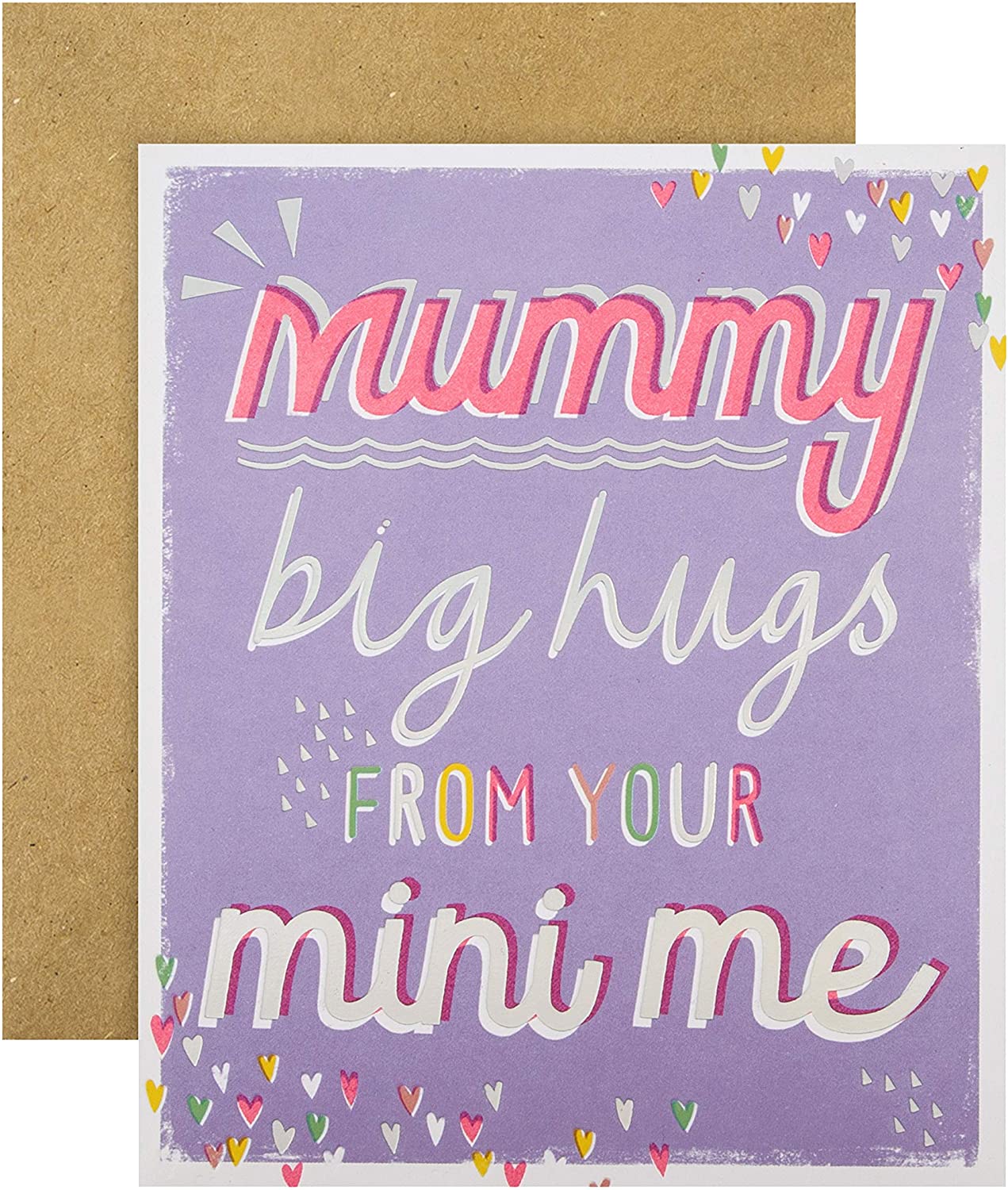 Mummy from Your Mini-Me Contemporary Text Based Design Mother's Day Card