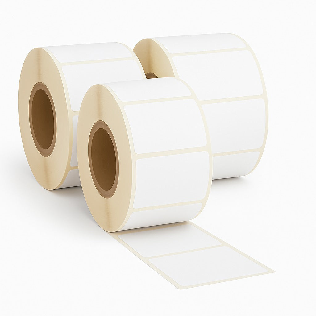 Pack of 18000 White Self Adhesive Thermal Printer Labels Roll 63.5 x 38.1mm
