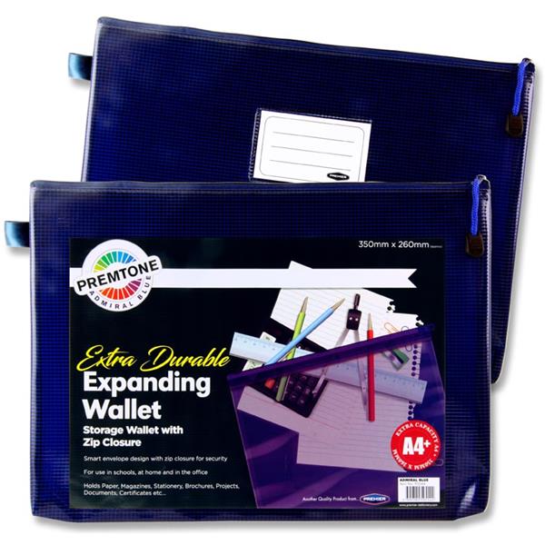A4+ Extra Durable Admiral Blue Mesh Wallet by Premto