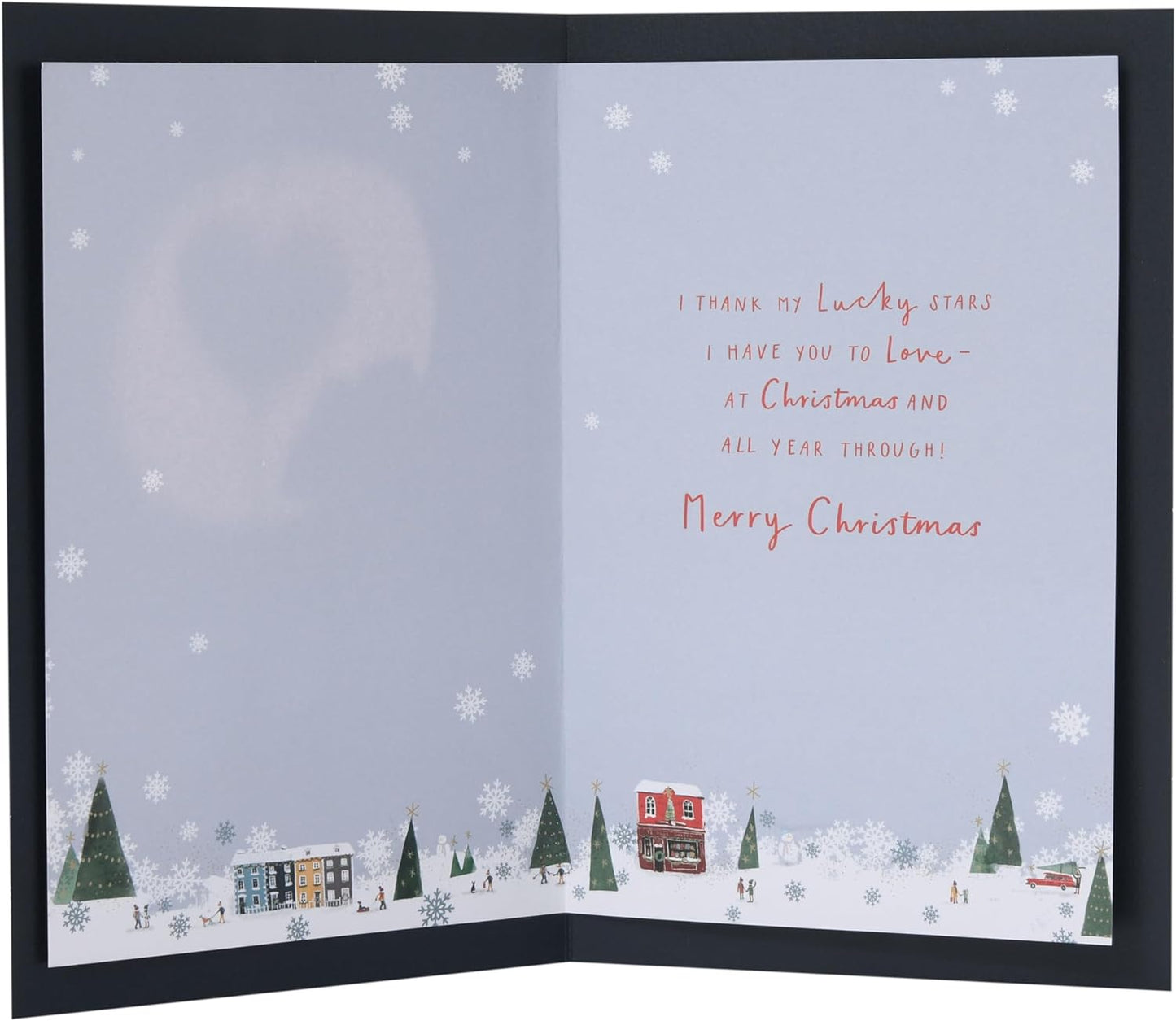 Owls Design for The One I Love Christmas Card