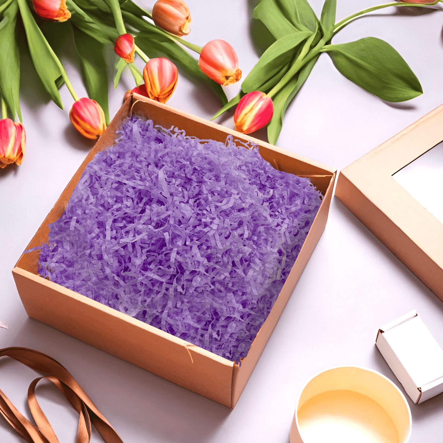 48 Packs of Lilac Tissue Shred 20g - Total 960g