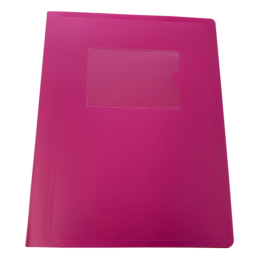 Pack of 10 A5 10 Pocket Pink Flexible Cover Display Books