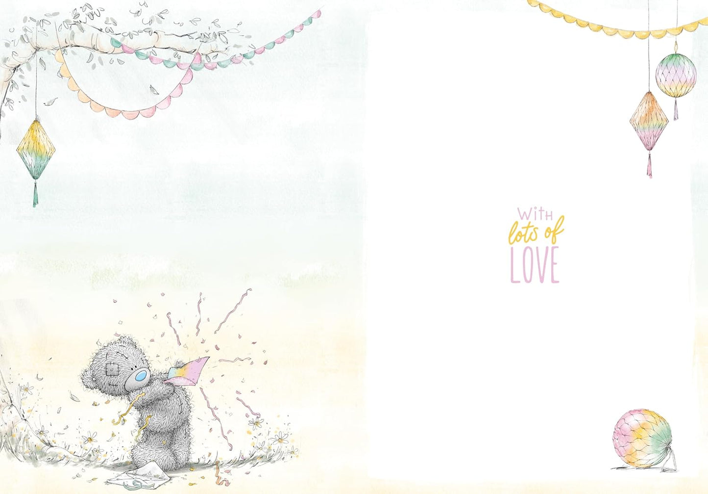 Bear With Envelope Goddaughter Birthday Card