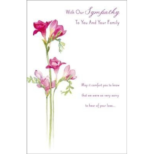 With Our Sympathy, Sympathy Greetings Card 