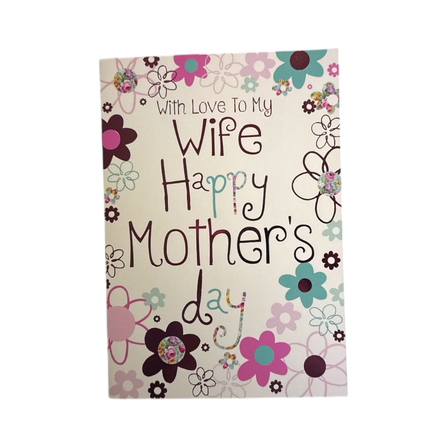 To My Wife Daisy Flowers Design Mother's Day Card