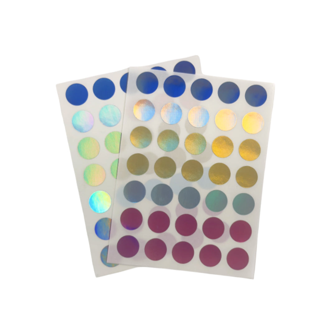 Pack of 420 Holographic 13mm Self-Adhesive Round Labels
