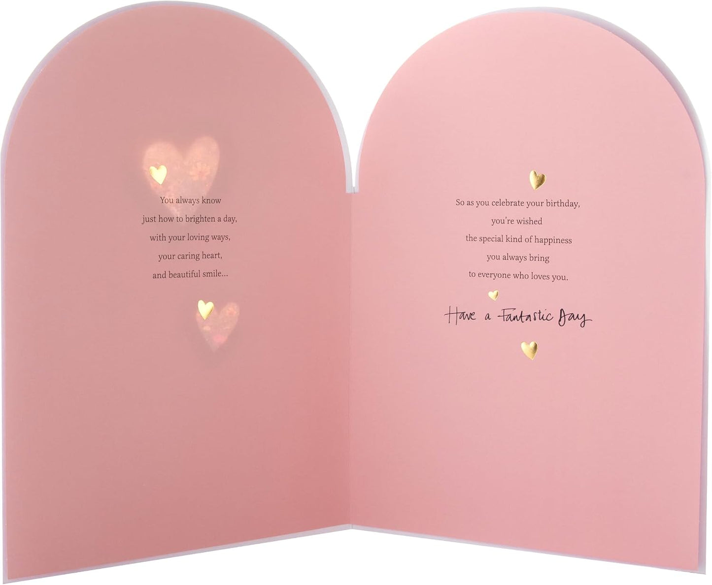 Floral Heartfelt Verse Granddaughter Birthday Card