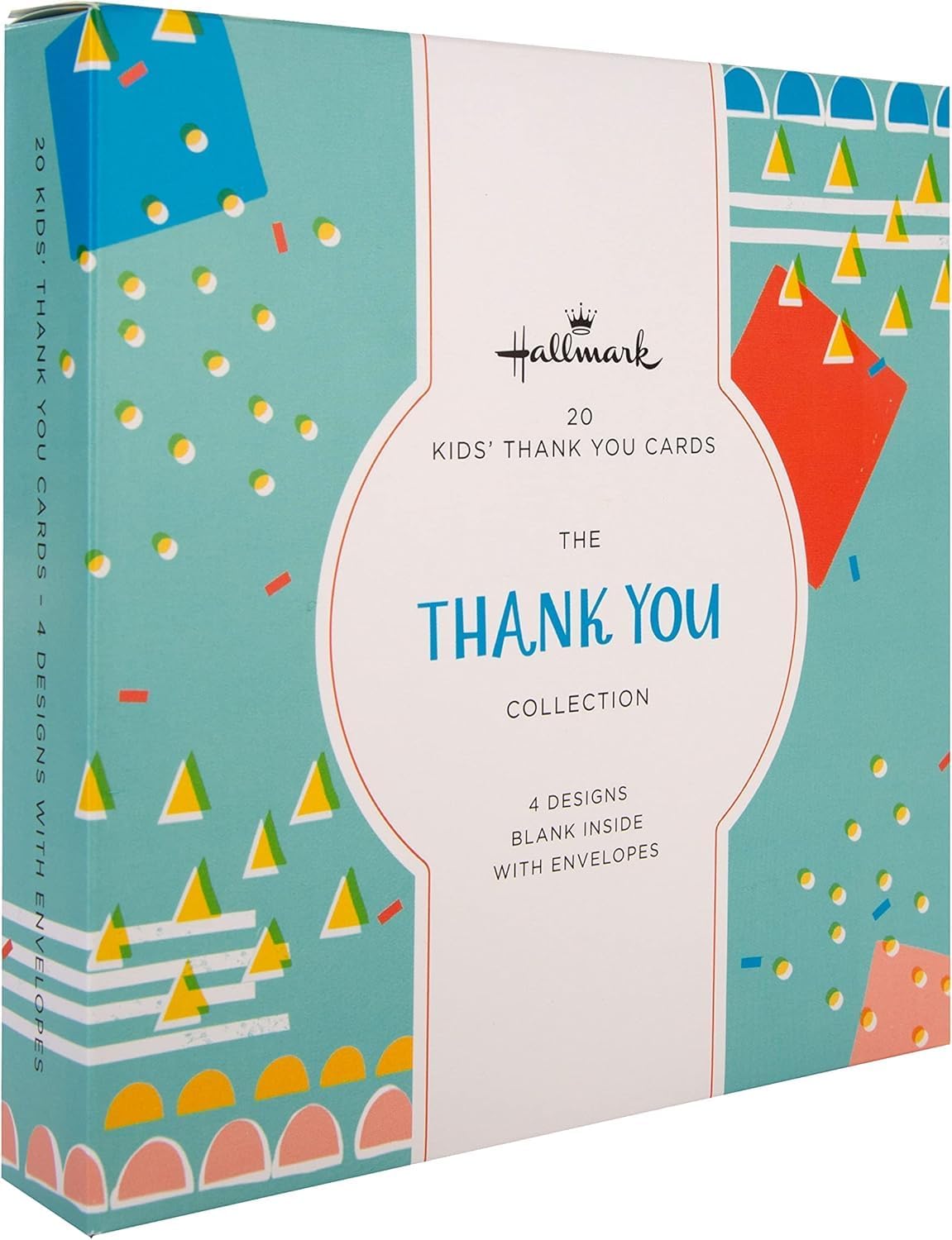 Kids' Multipack of 20 in 4 Cute Designs Thank You Cards