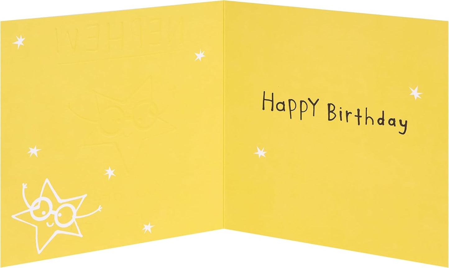 Benny Superstar Design Nephew Birthday Card