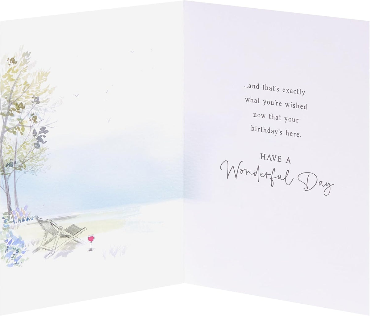 Man Sat in Garden Design Uncle Birthday Card
