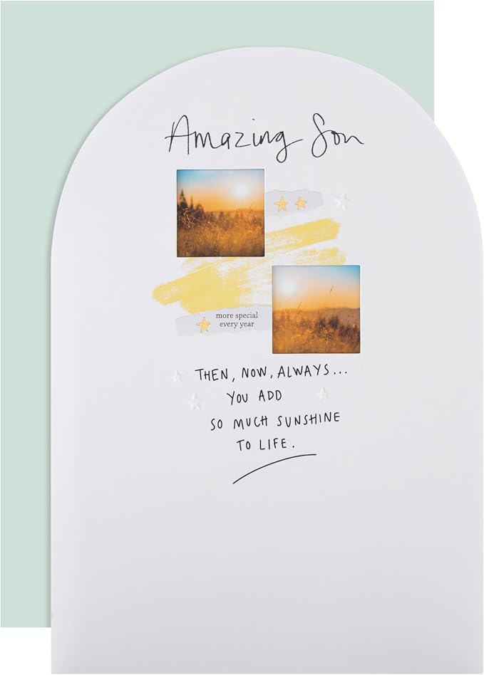 Inspired Heartfelt Verse Nature Design Son Birthday Card