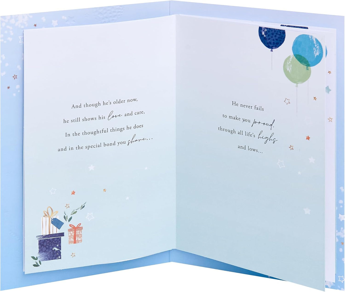 Word Portraits Hanging Gifts Design Son Birthday Card