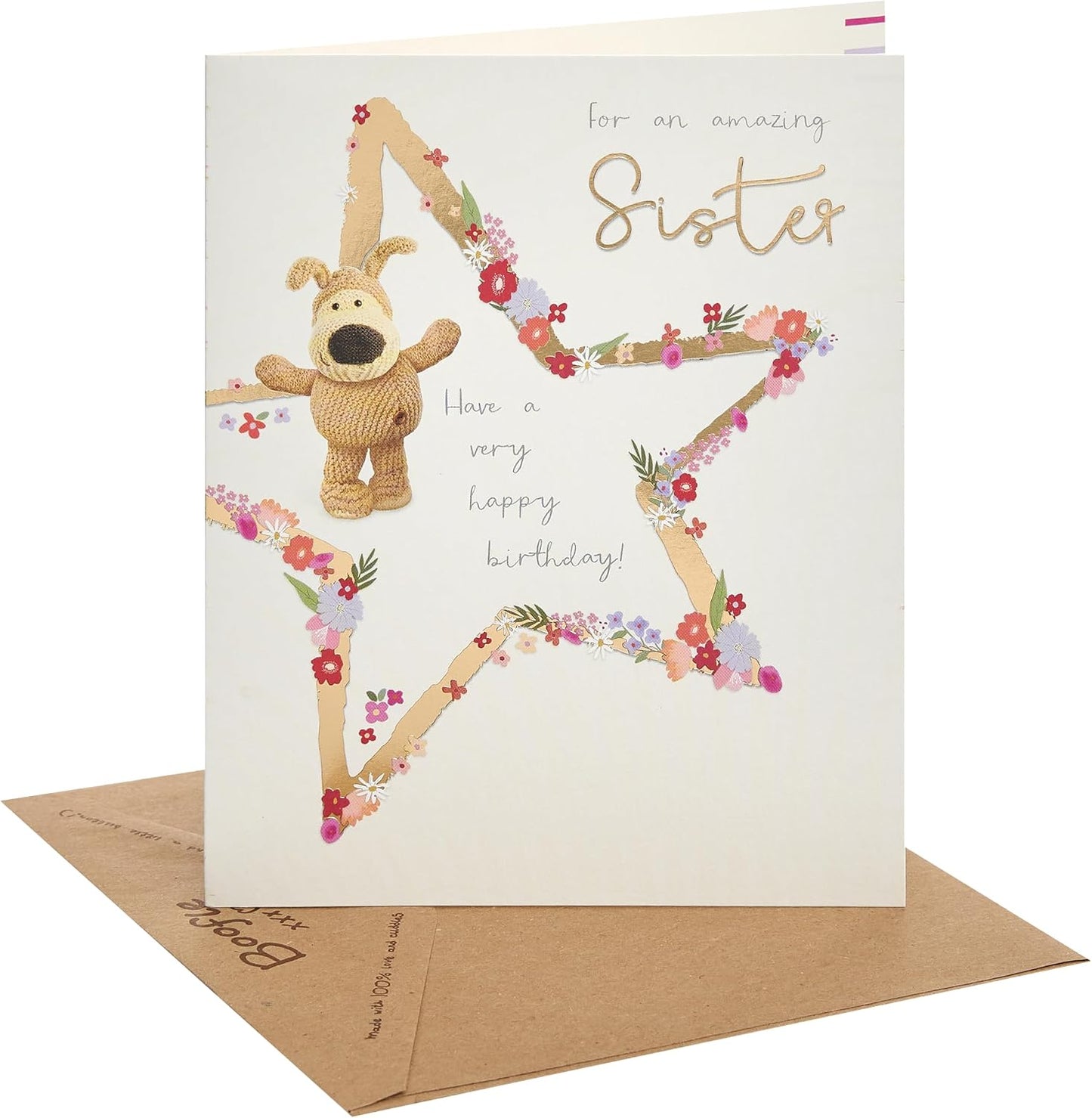 Boofle Inside Star Sister Birthday Card