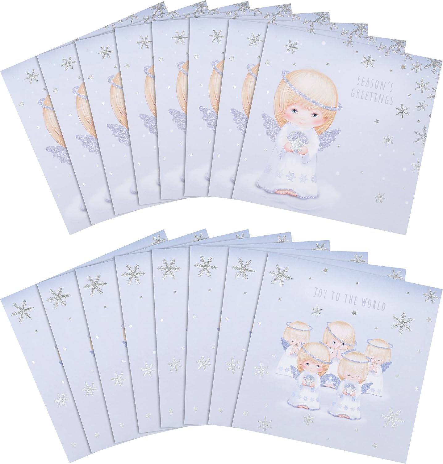 Scenic The Angels 16 Pack 2 Designs Charity Christmas Cards
