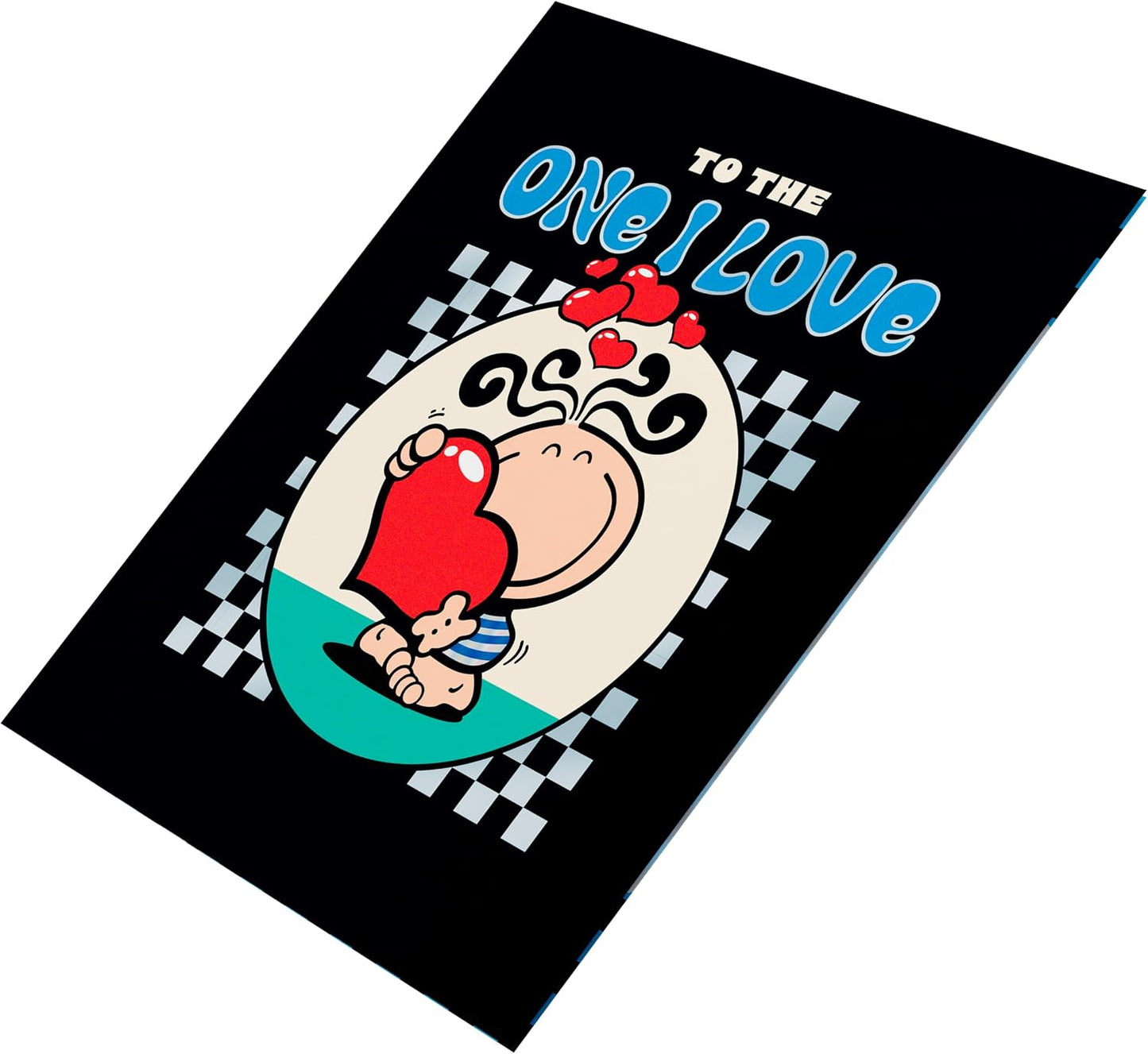 Character with Heart Design One I Love Birthday Card