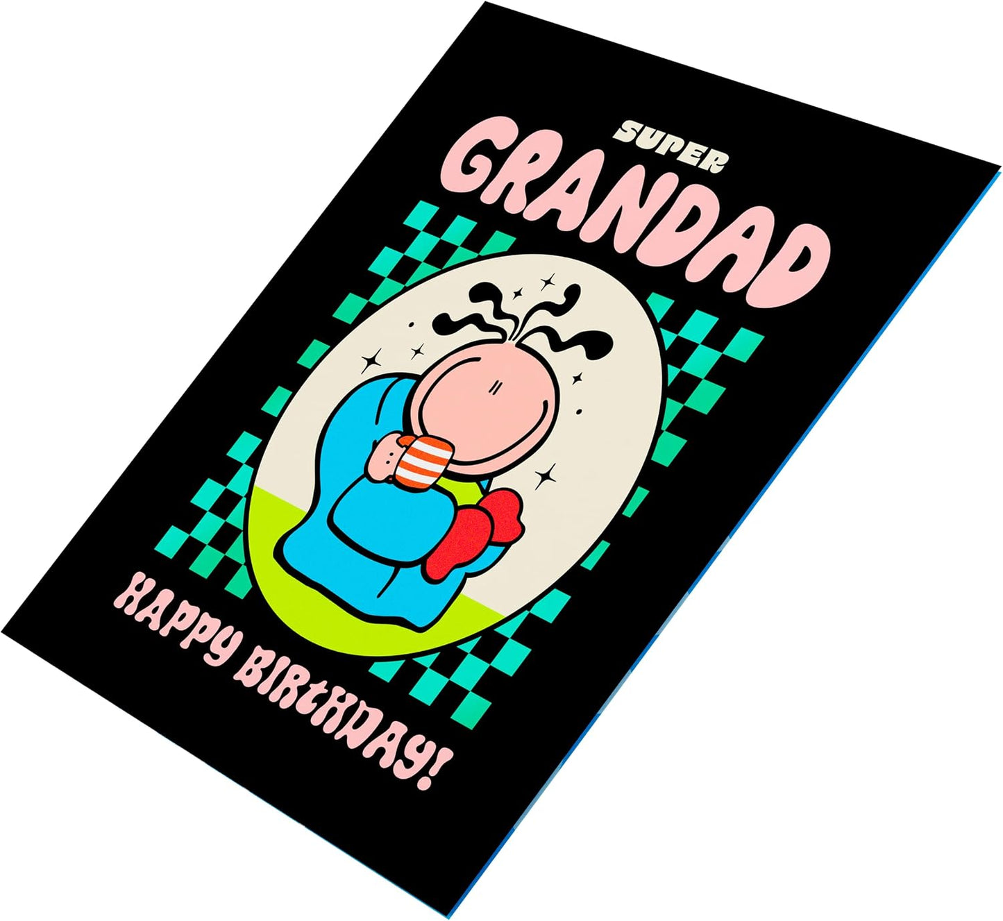 Relaxing Character Grandad Birthday Card