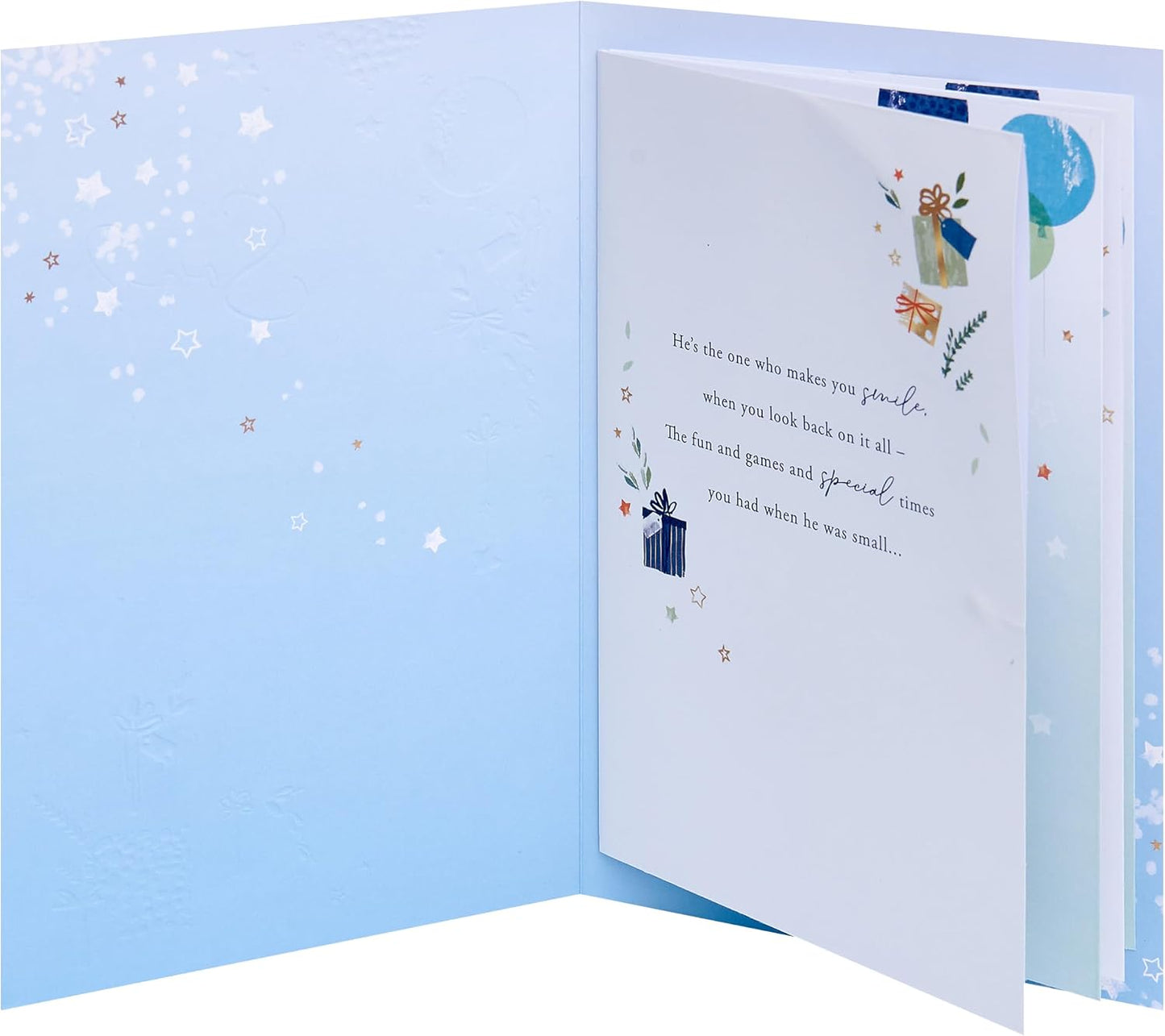 Word Portraits Hanging Gifts Design Son Birthday Card