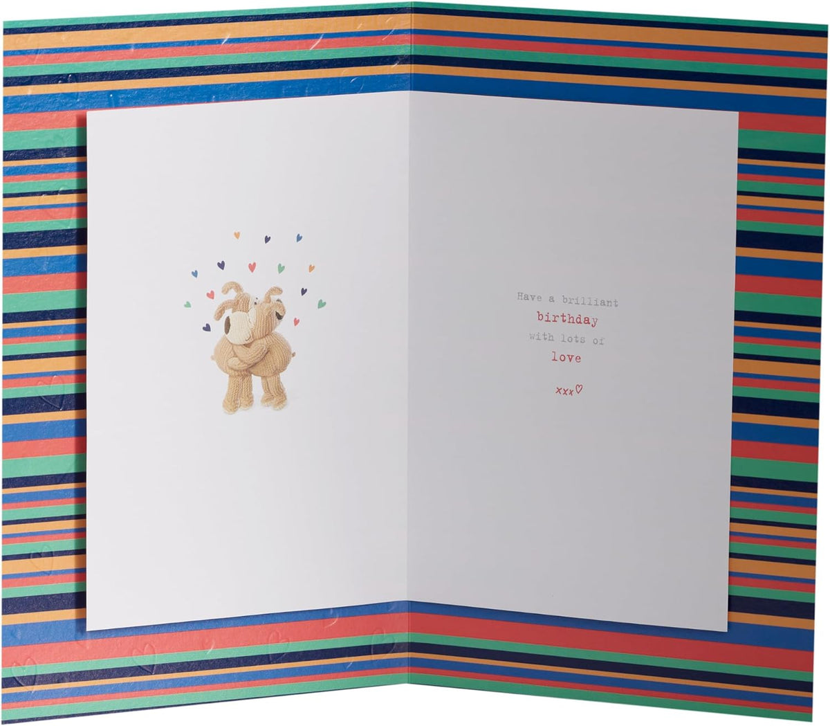 Boofle with World Map Husband Birthday Card