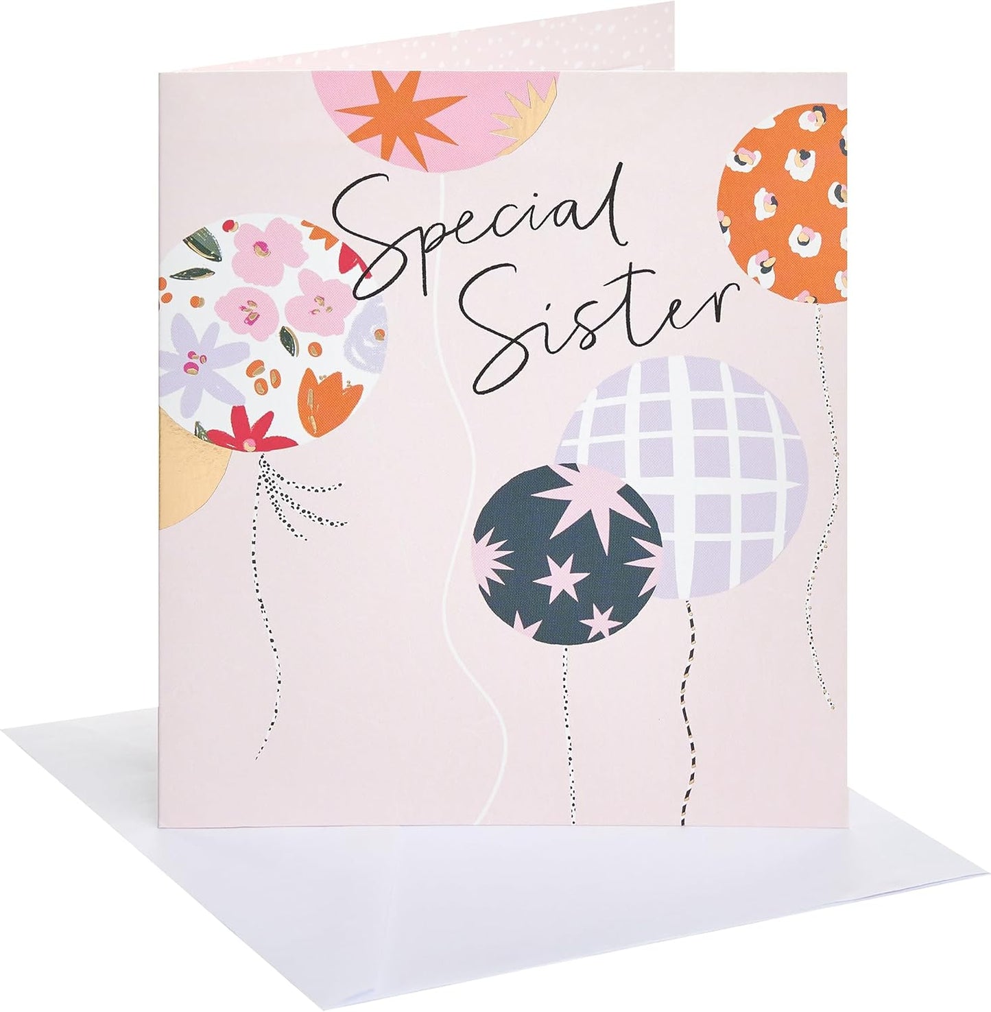 Balloon Design Sister Birthday Card