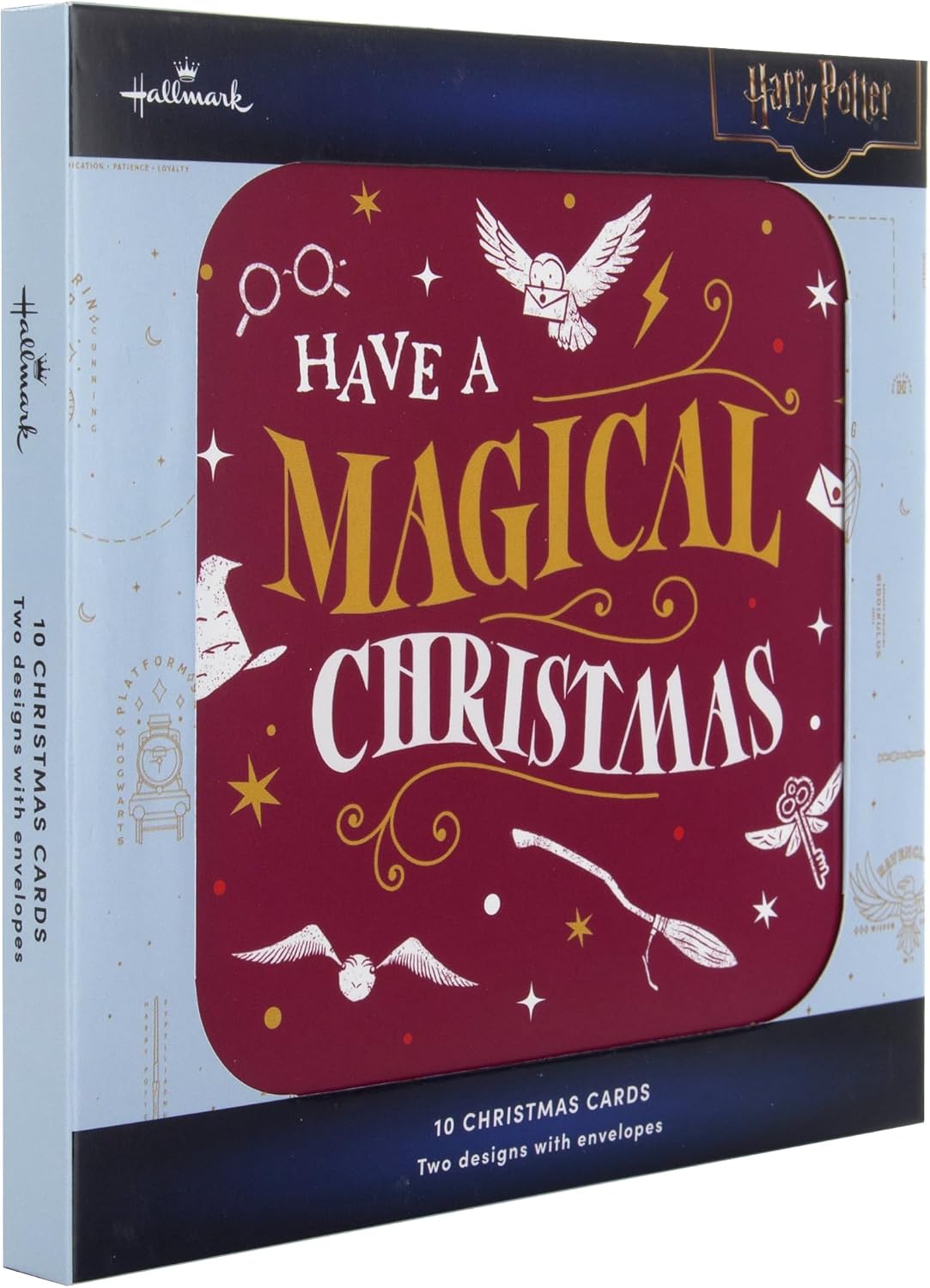 Harry Potter Enchanting 2 Designs Pack of 10 Christmas Cards