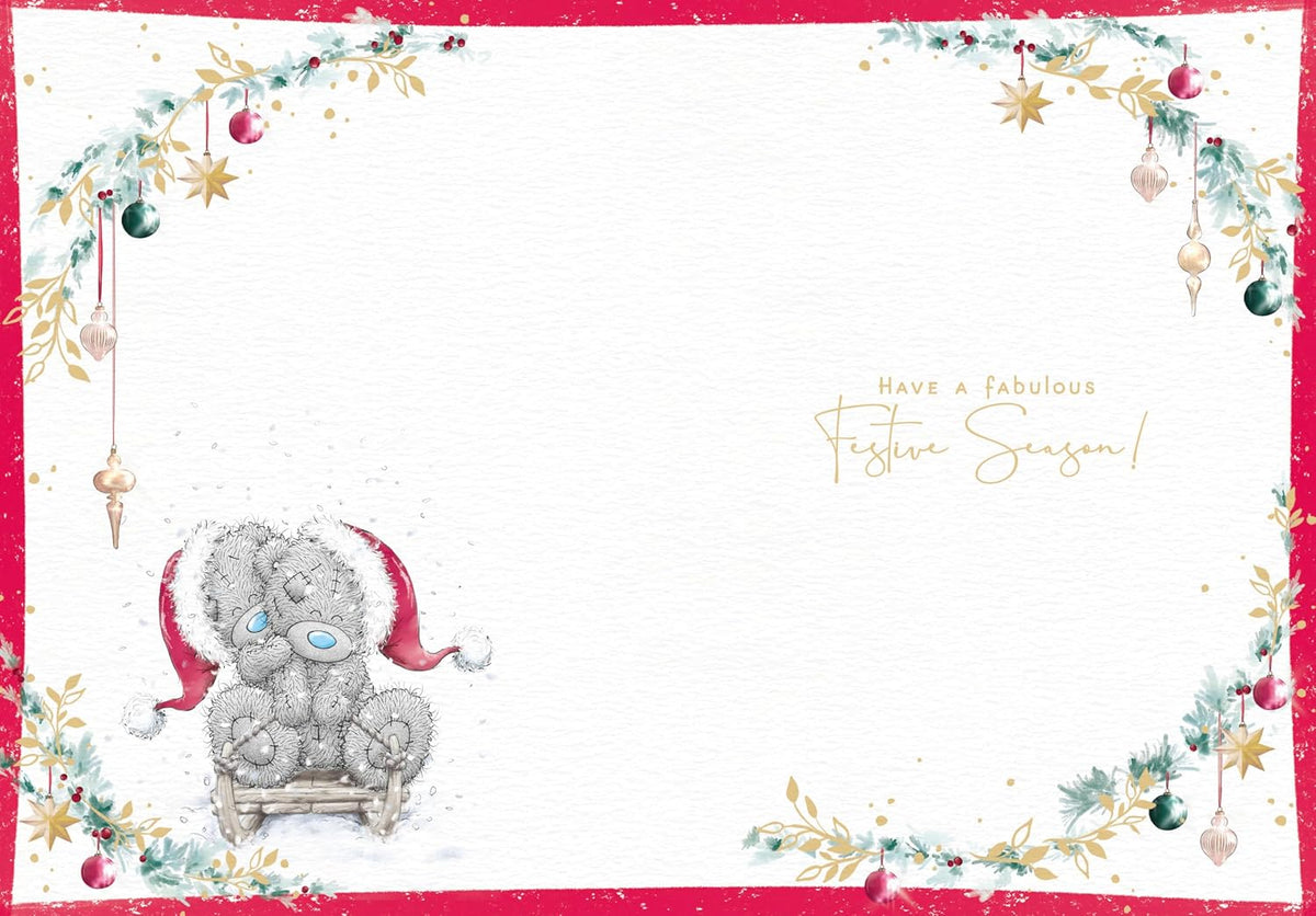 Bears With Snowman Special Friend Christmas Card
