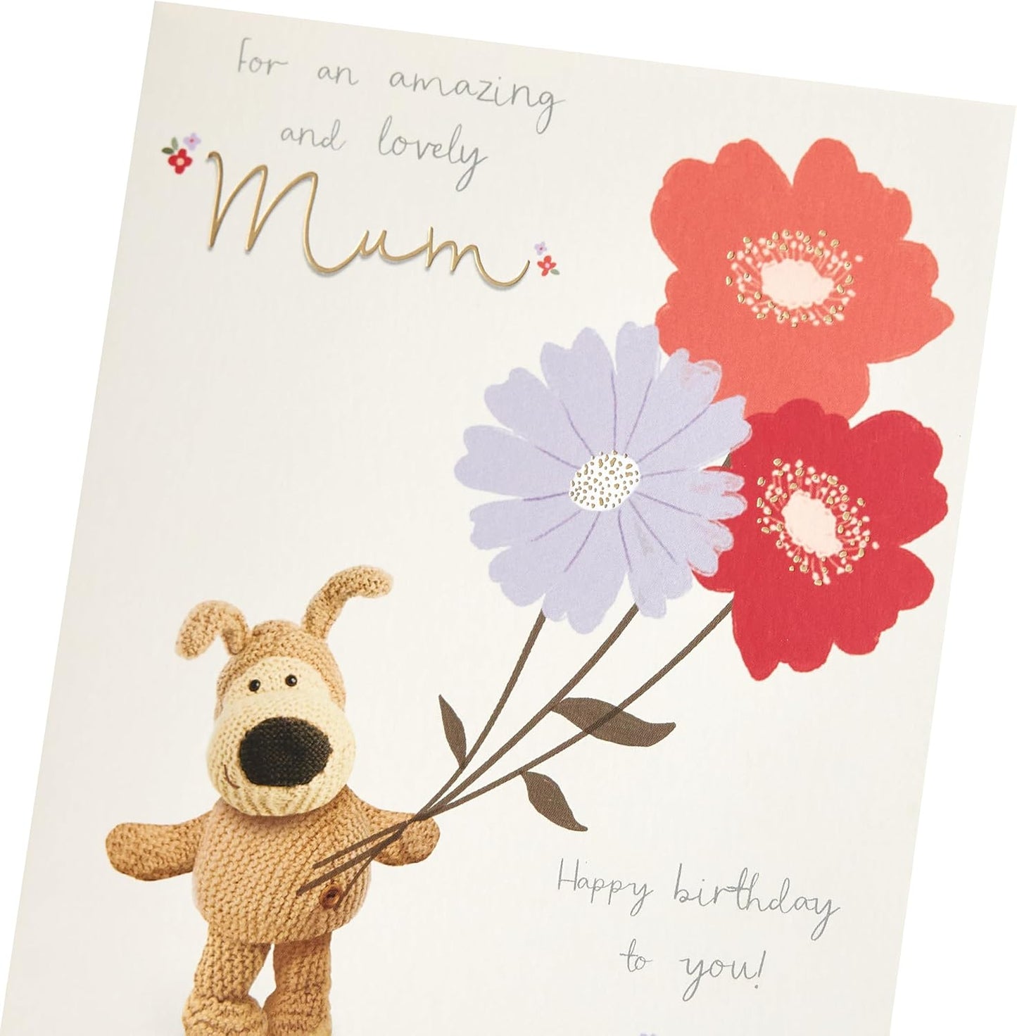 Boofle with Flowers Mum Birthday Card