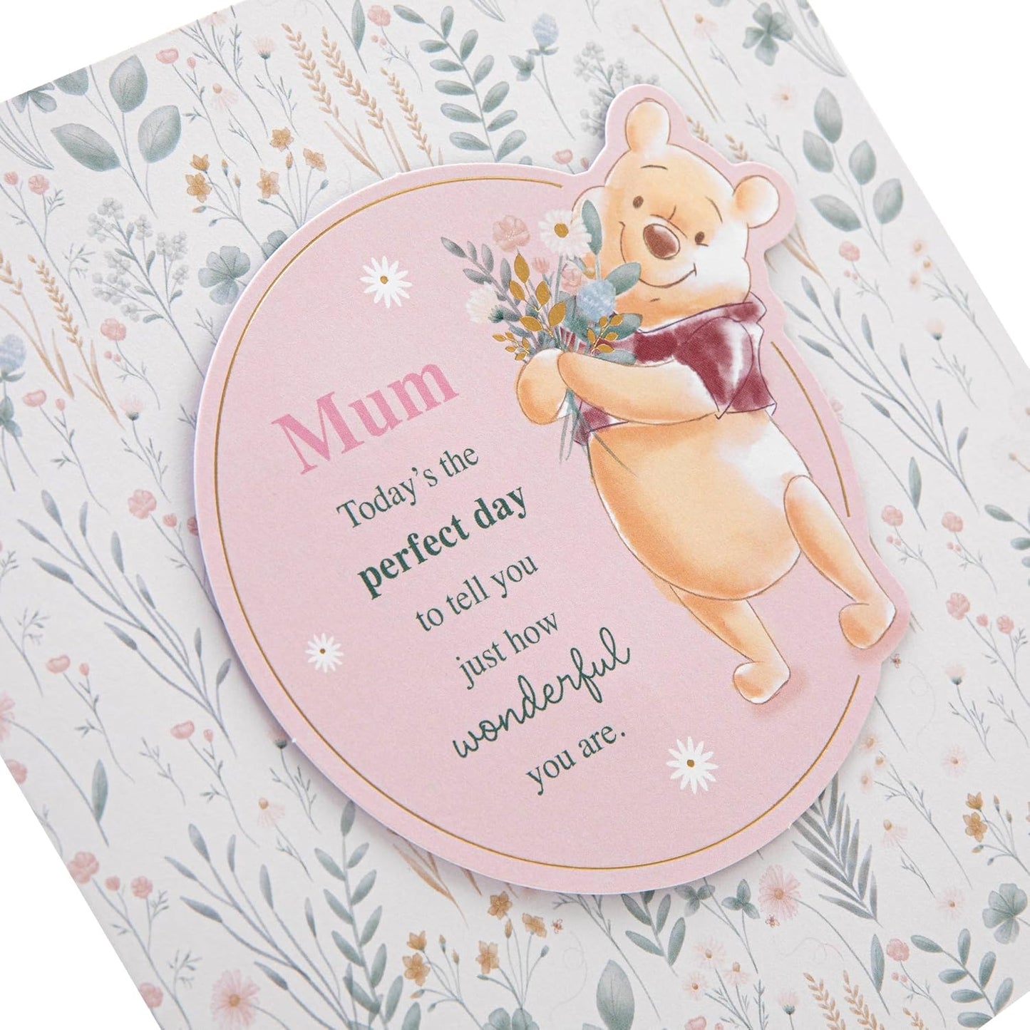 Disney Winnie the Pooh 'Perfect Day' Mum Birthday Card