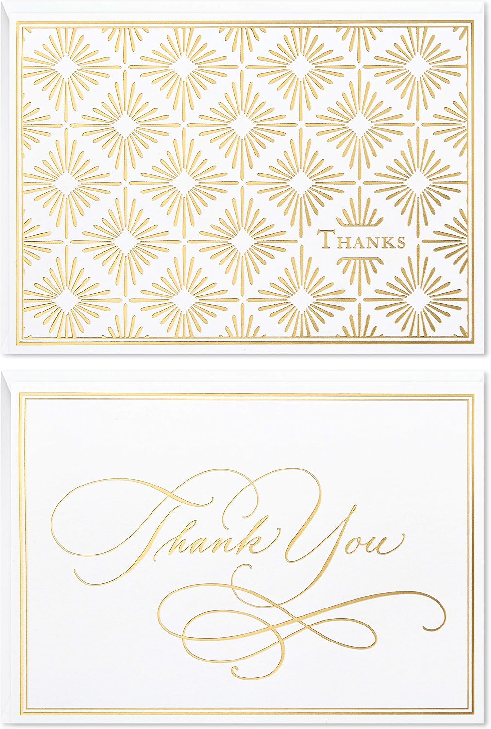 Thank You Cards Assortment (50 Thank You Notes with Envelopes for Wedding, Baby Shower, Business, Graduation)