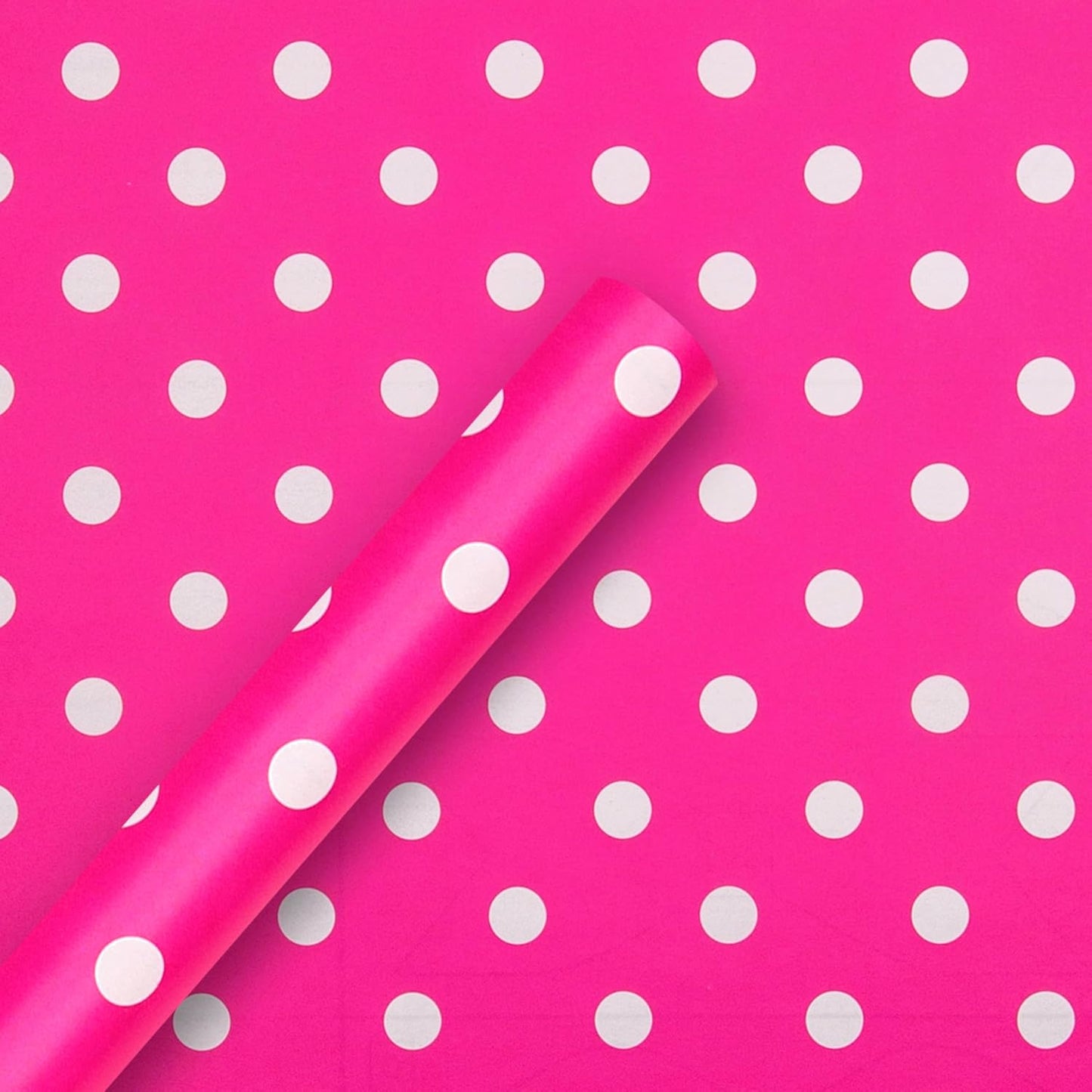 Pink Polka Dot Design Multi Occasion Wrapping Paper Bundle 3 Rolls
