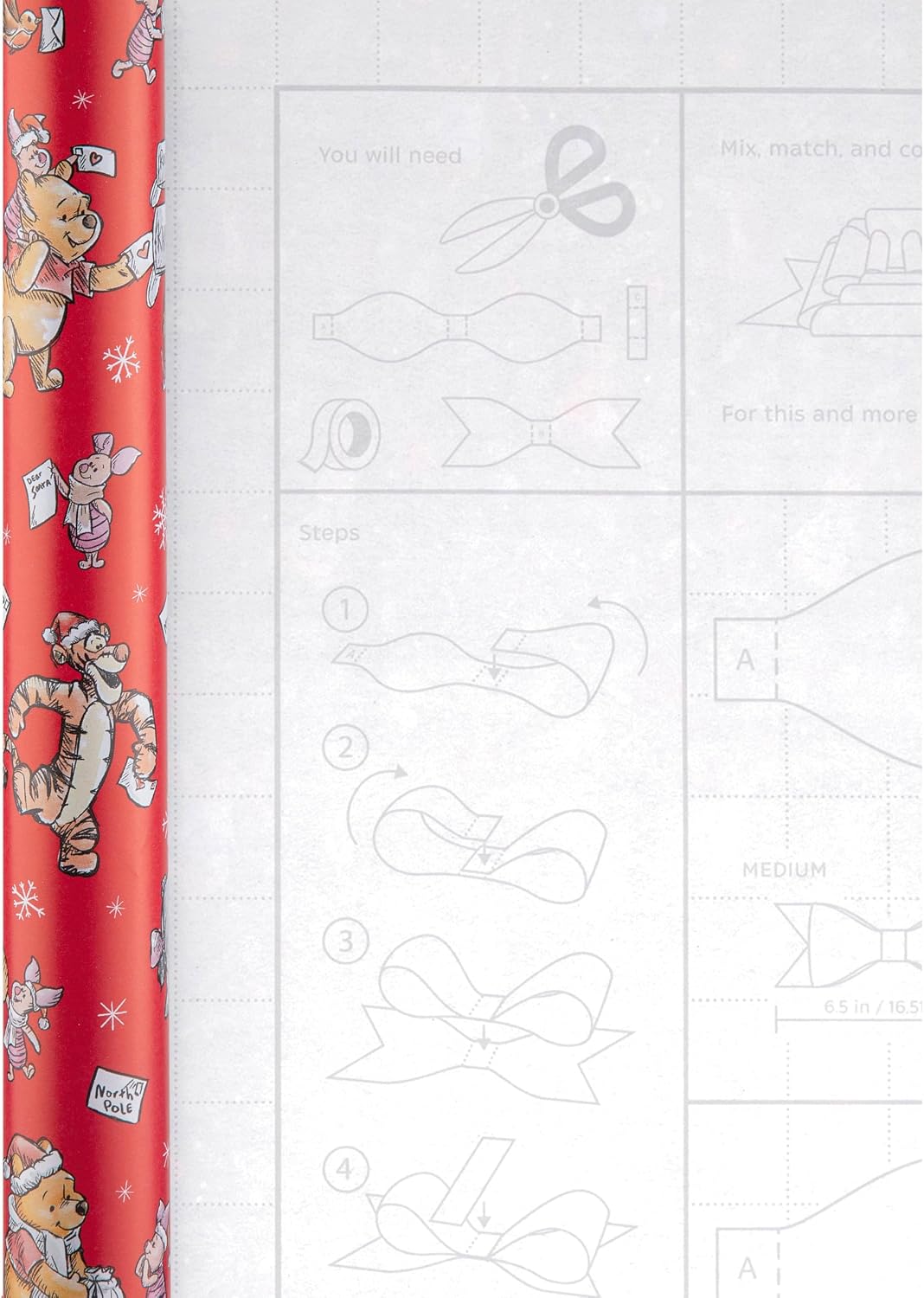 Disney Winnie The Pooh Multipack 12m 3 x 4M Rolls Christmas Wrapping Paper