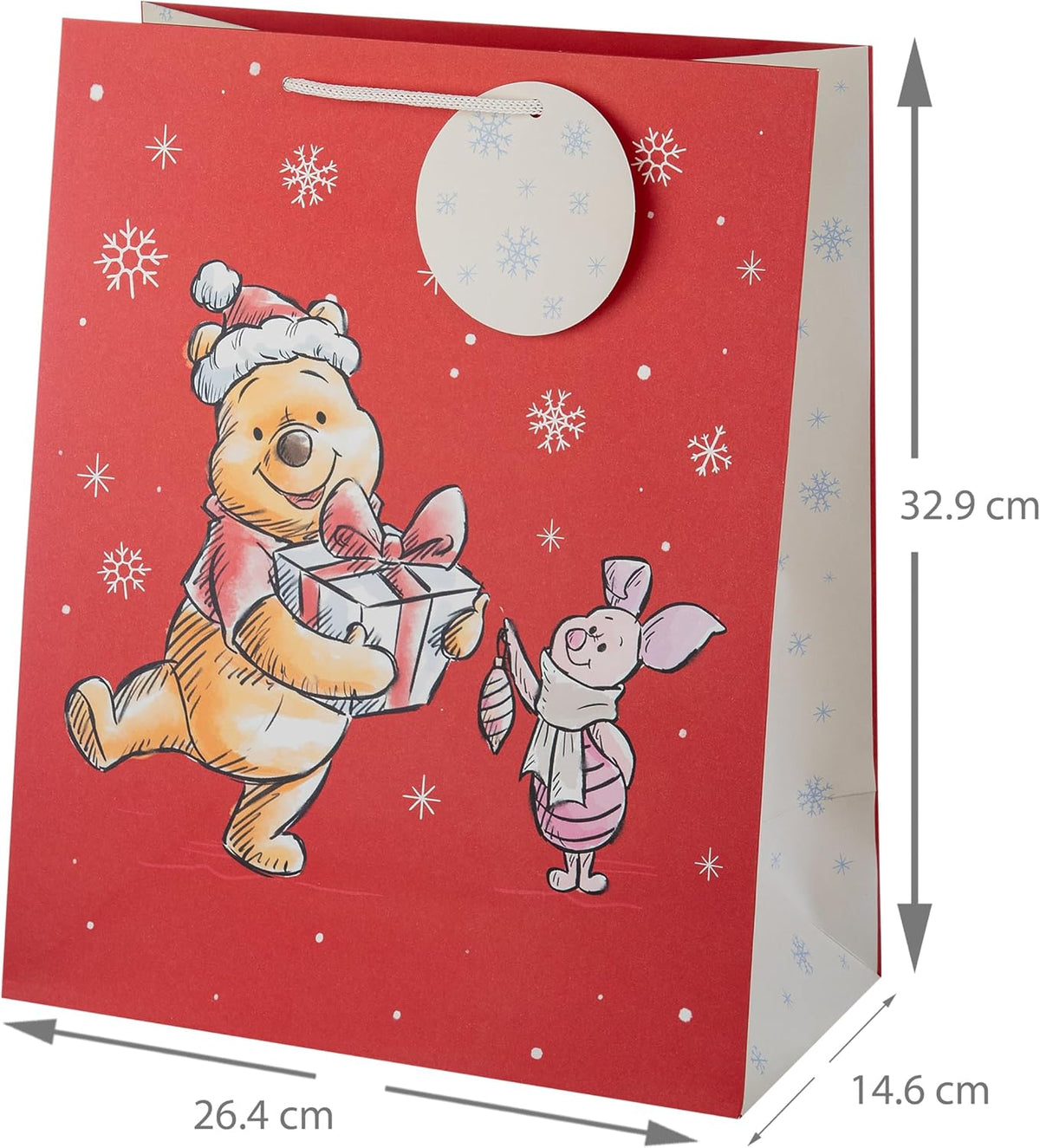Disney Winnie the Pooh Pack Of 3 Christmas Large Gift Bag