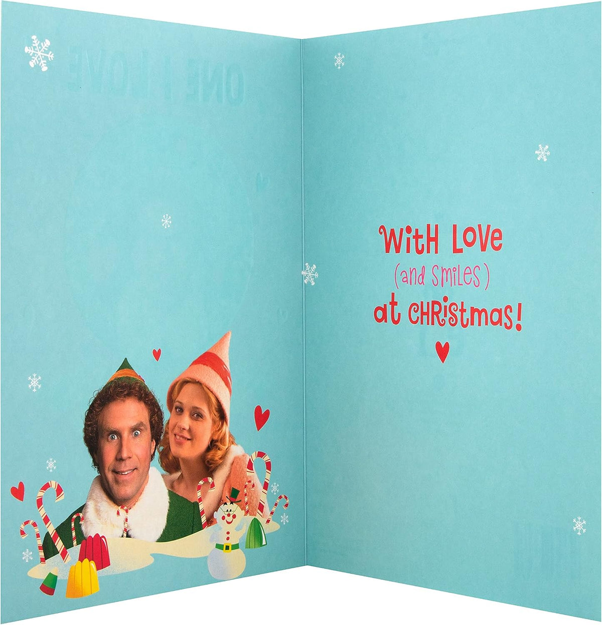 Funny Warner Bros Elf Design One I Love Christmas Card