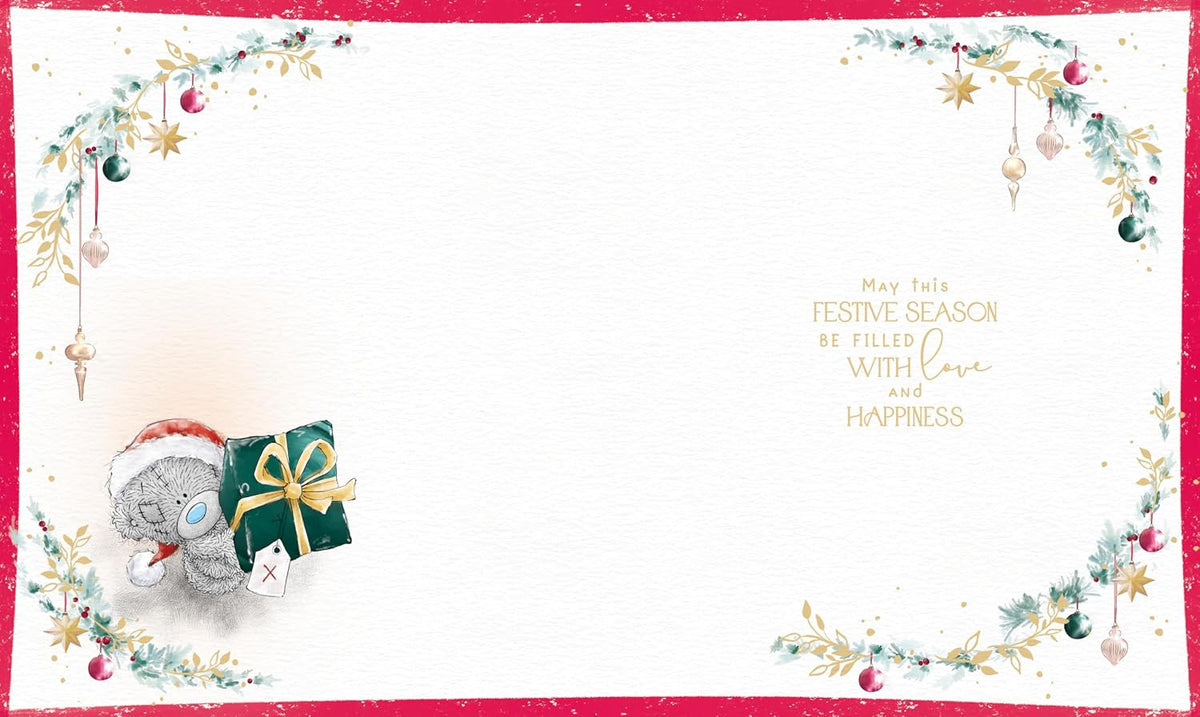 Bear In The Snow With A Candle Special Grandad Christmas Card