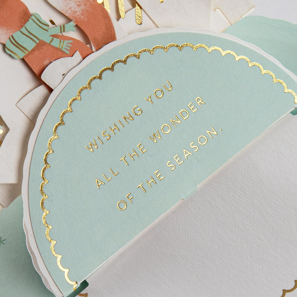 Snowman & Snowflakes Music & Motion 3D Pop Up Christmas Card
